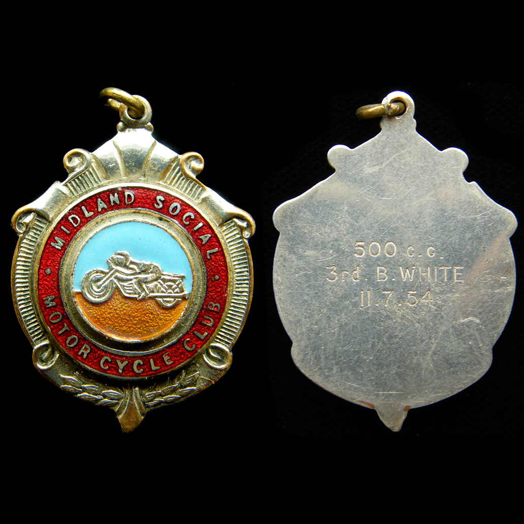 Midlands Social Motor Cycle Club medallion